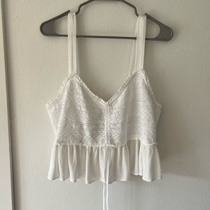 White AEO tank top
